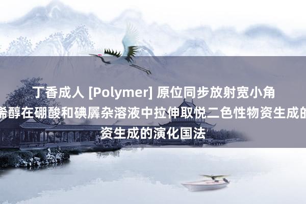 丁香成人 [Polymer] 原位同步放射宽小角守护聚乙烯醇在硼酸和碘羼杂溶液中拉伸取悦二色性物资生成的演化国法